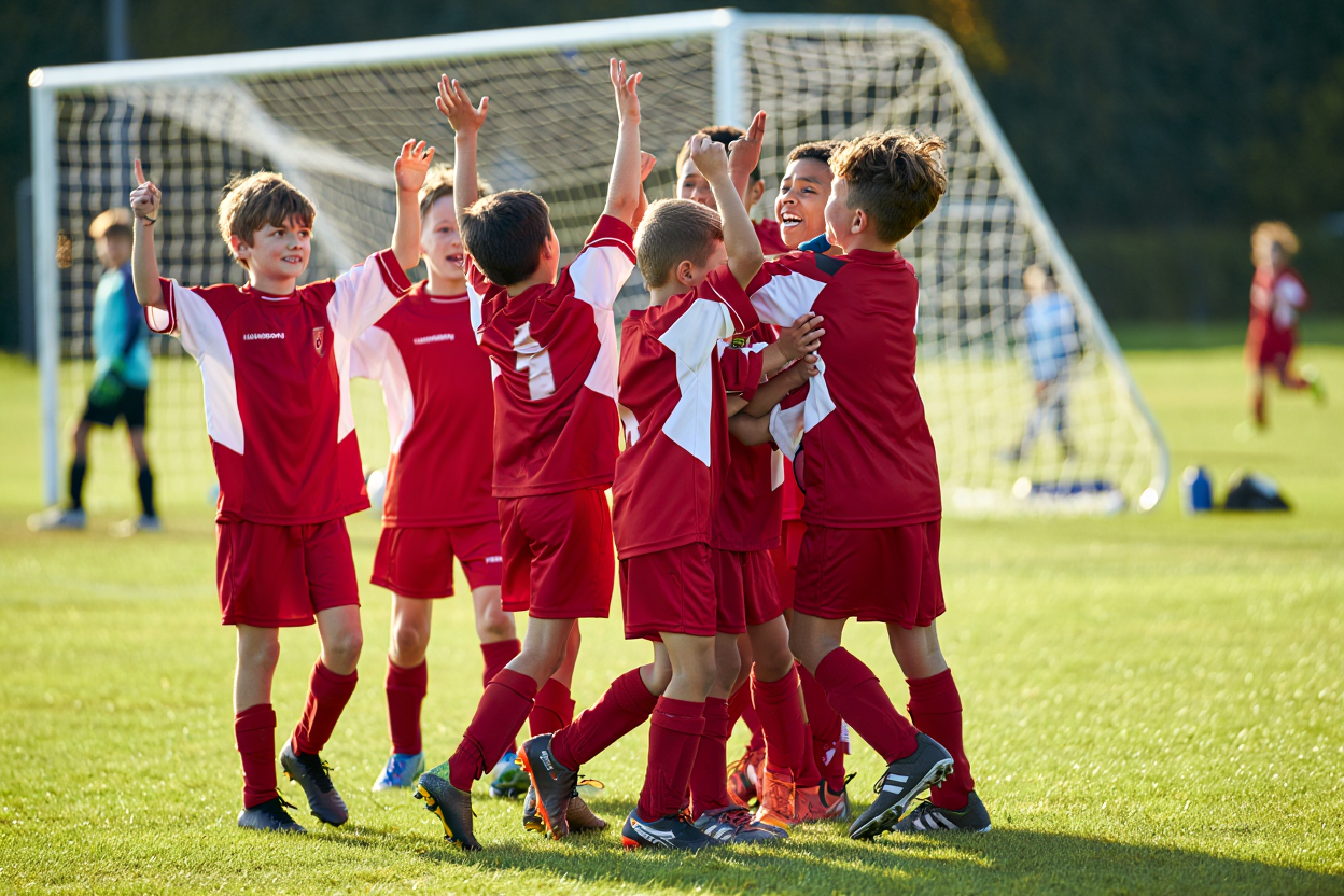 Hillingdon FC celebrating a goal